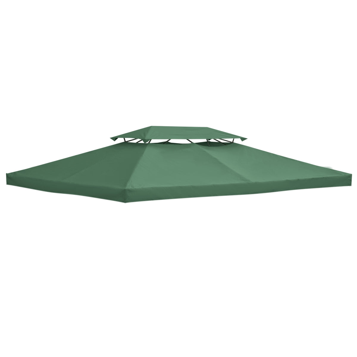 Replacement Roof Gazebo Roof For Garden Gazebo, Polyester, 3X4M, Green