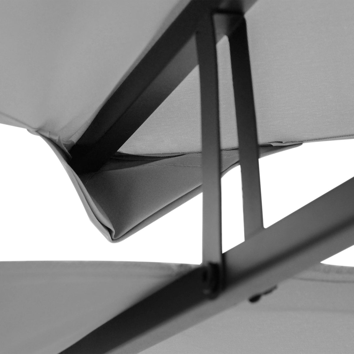 Replacement Roof Gazebo Roof For Garden Gazebo, Polyester, 3X4M, Light Gray
