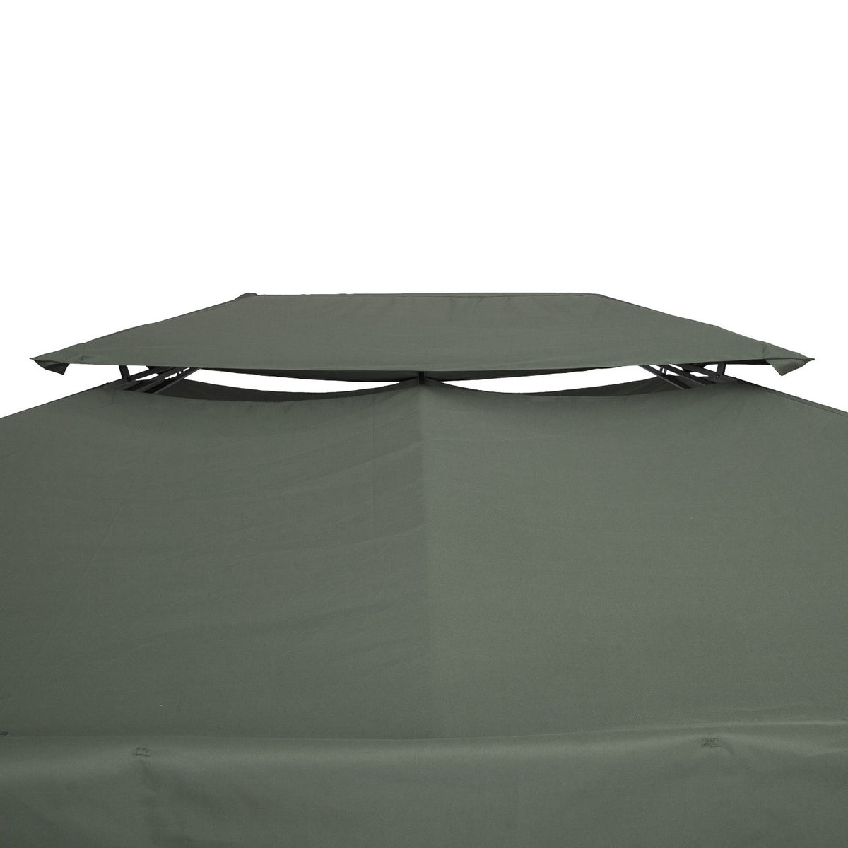 Replacement Roof Gazebo Roof For Metal Gazebo Garden Gazebo Party Tent Garden Tent Polyester 3X4M Dark Gray