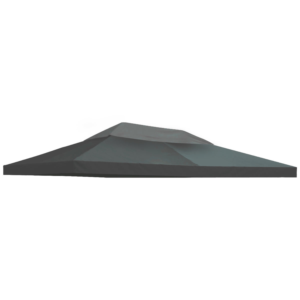 Replacement Roof Gazebo Roof Garden Gazebo Polyester 3X4M Charcoal Gray