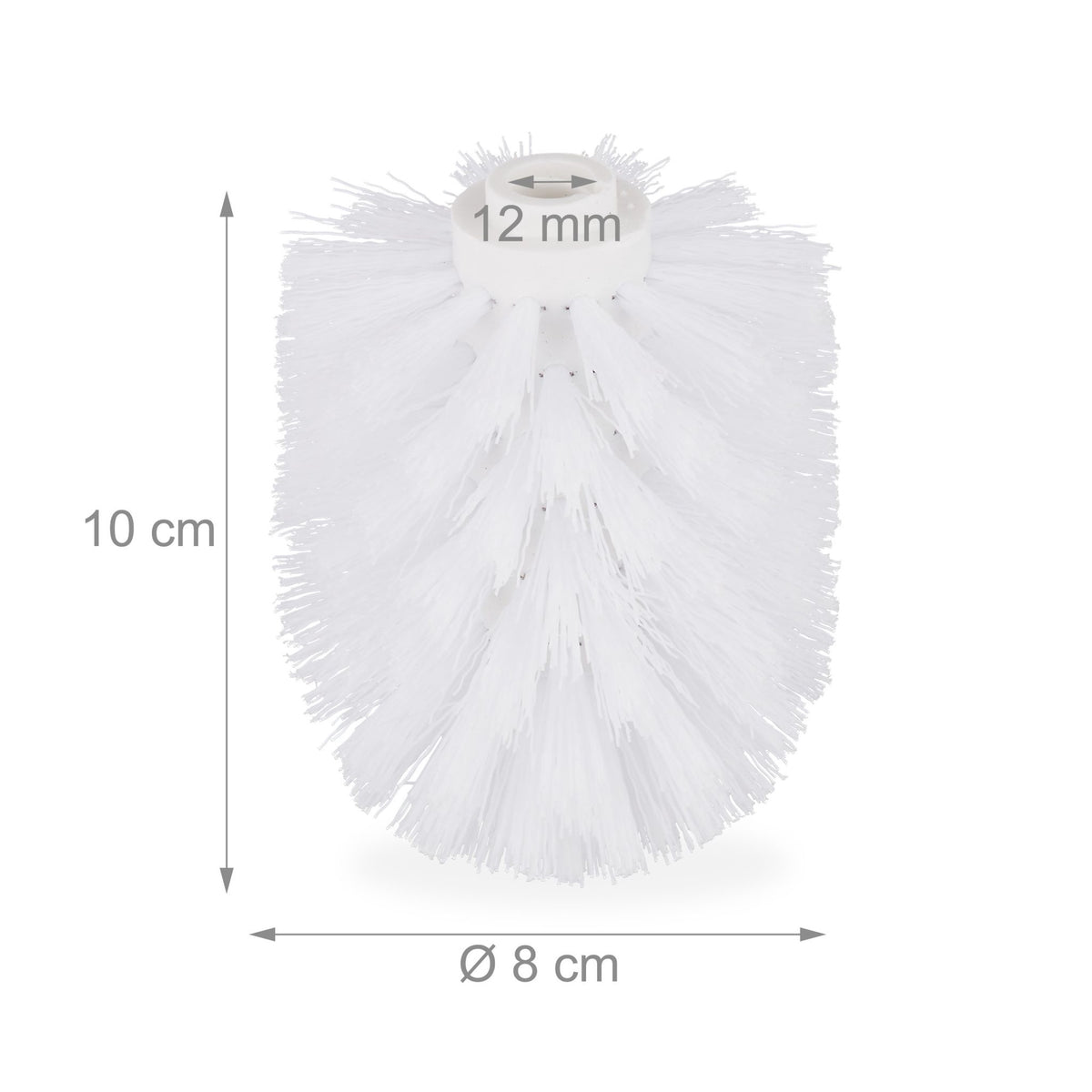 Replacement brush head for toilet brush Set of 9