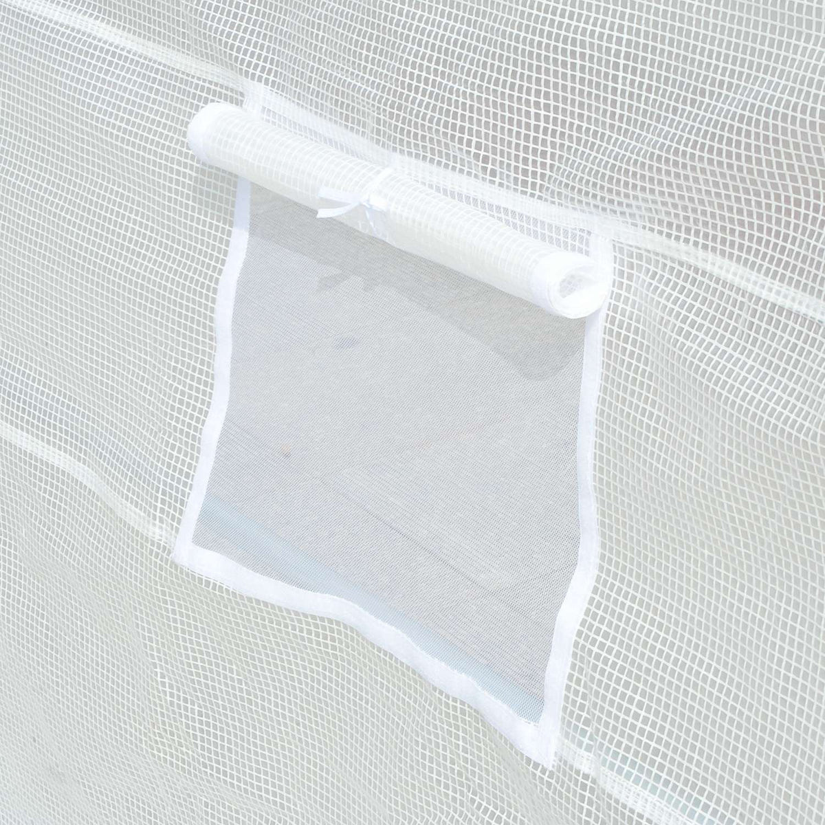 Replacement film replacement cover 600 x 300 x 200 cm with front door, 12 windows, tear-resistant greenhouse film, garden film for greenhouse, greenhouse, cold frame, white