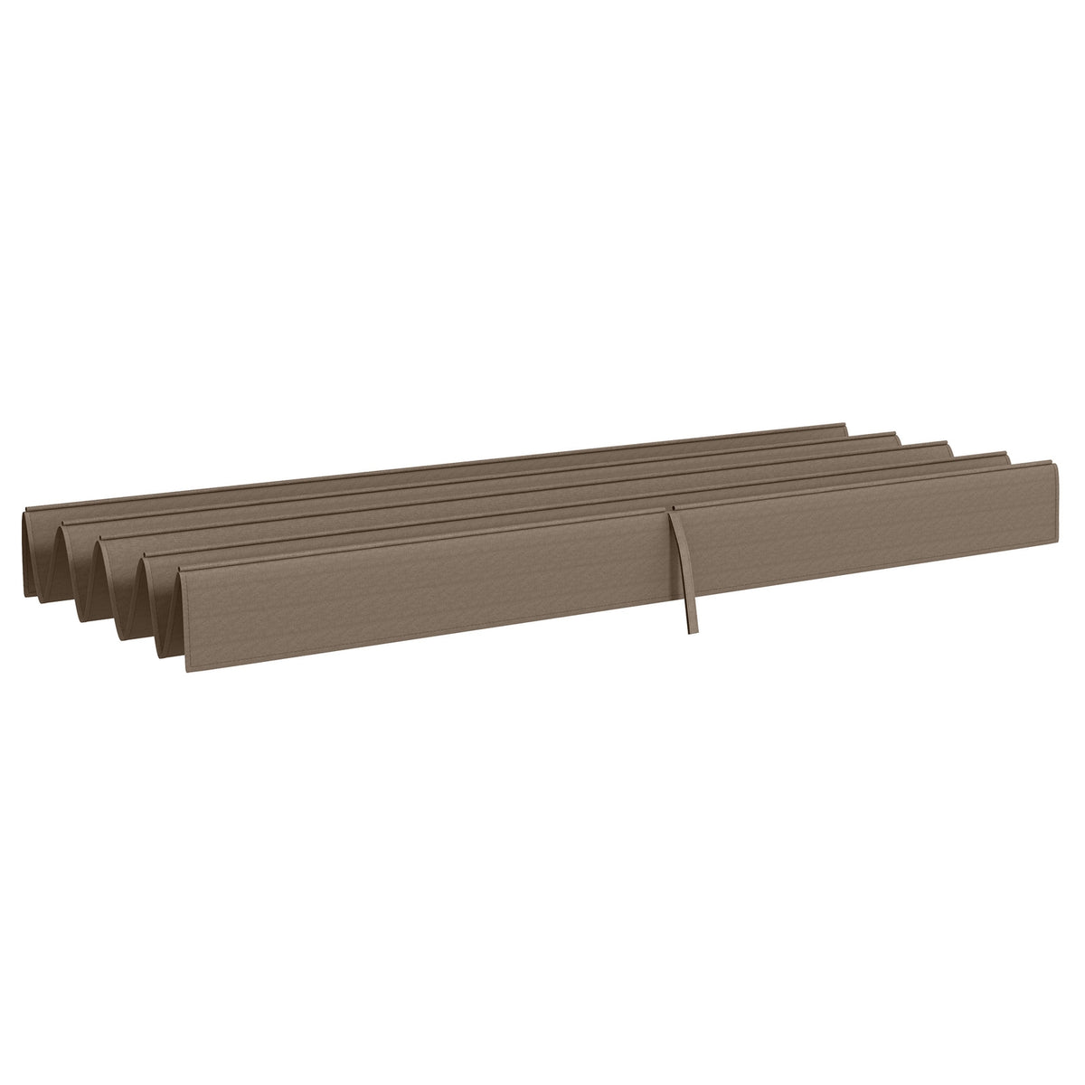 Replacement roof for 2.85 x 2 m pergola, water-repellent retractable wave canopy with rain drainage holes, UV protection 30+, winterproof shade cover for garden, balcony, terrace, coffee