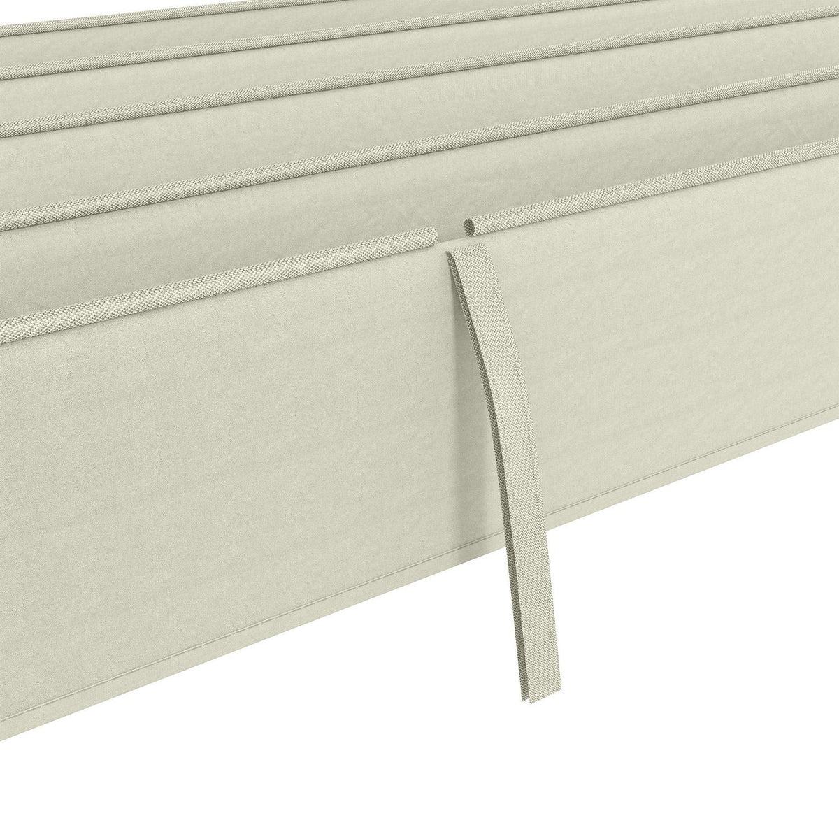 Replacement roof for 2.85 x 2 m pergola, water-repellent retractable wave canopy with rain drainage holes, UV protection 30+, winterproof shade cover for garden, balcony, terrace, cream white