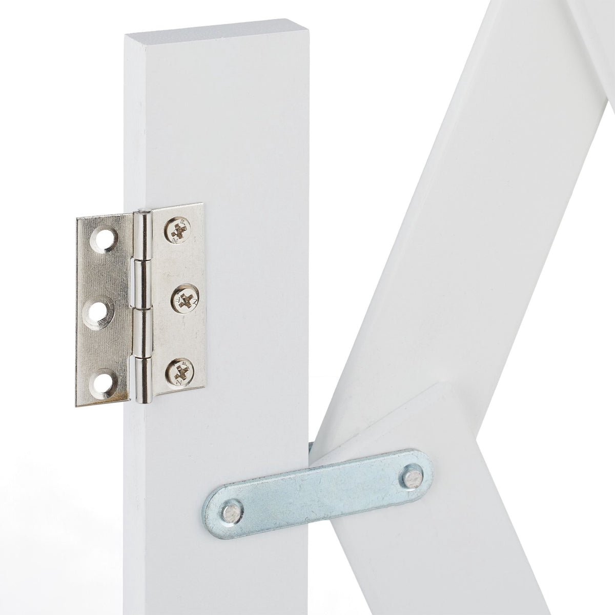 Retractable dog rail in white