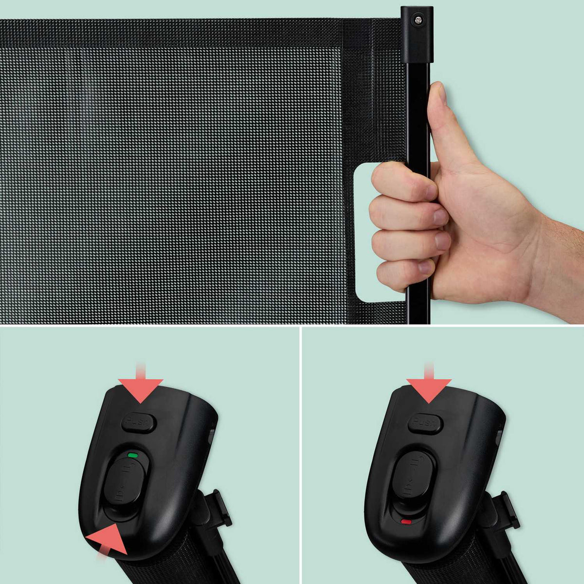 Retractable safety gate
