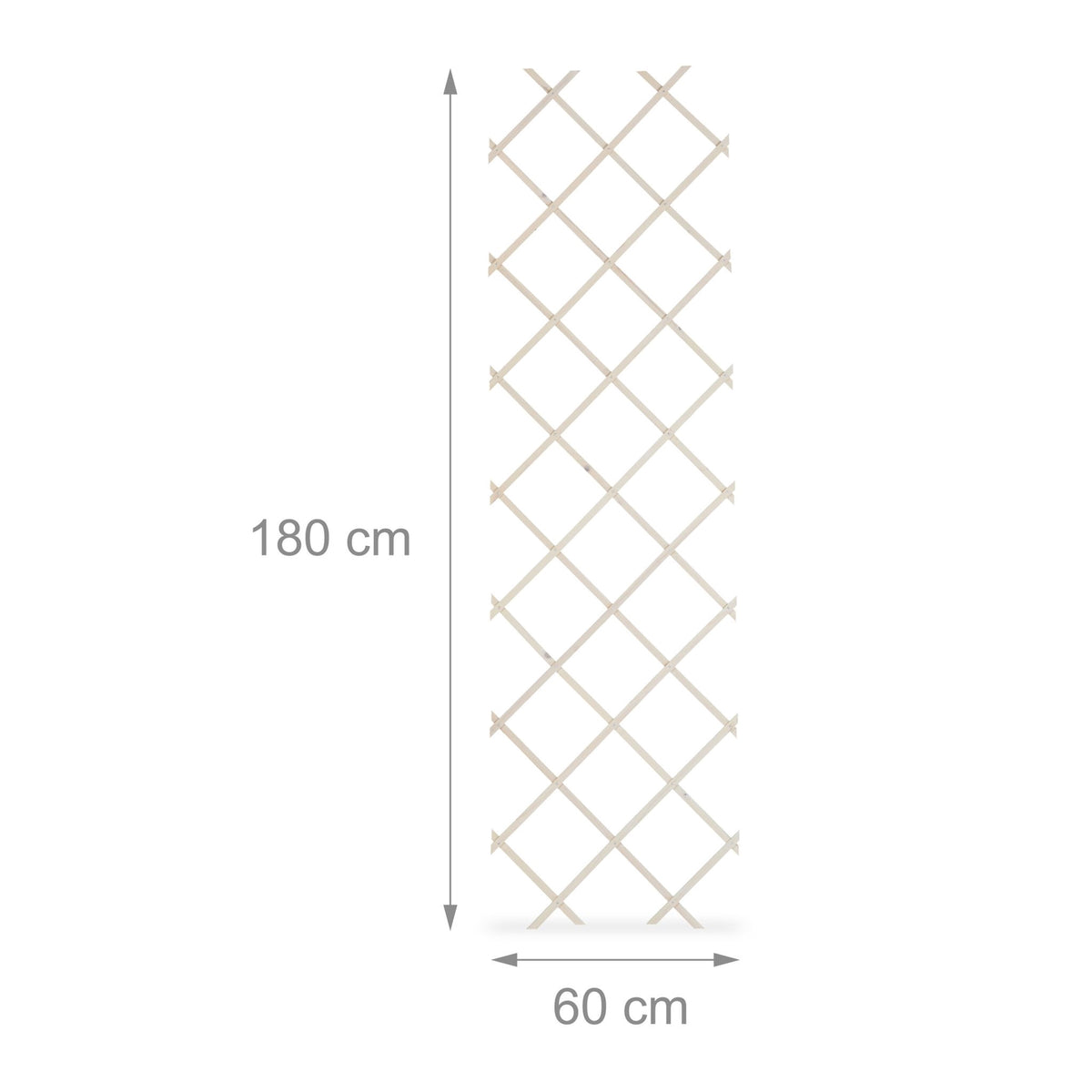 Retractable trellis in wood, set of 3