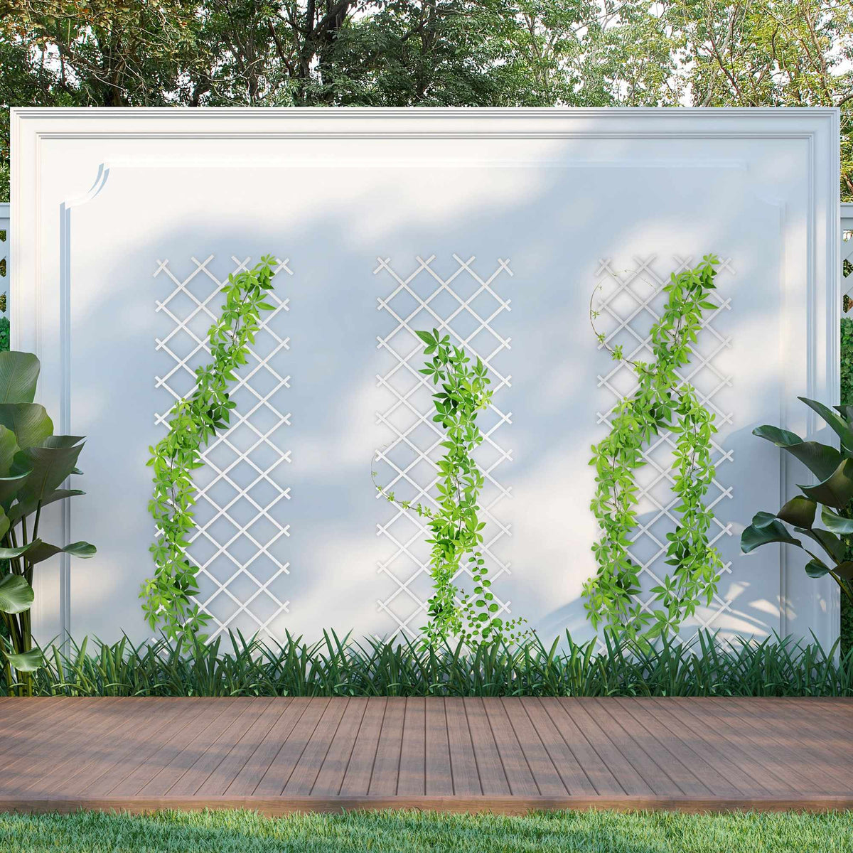 Retractable trellis set with 3,250 cm