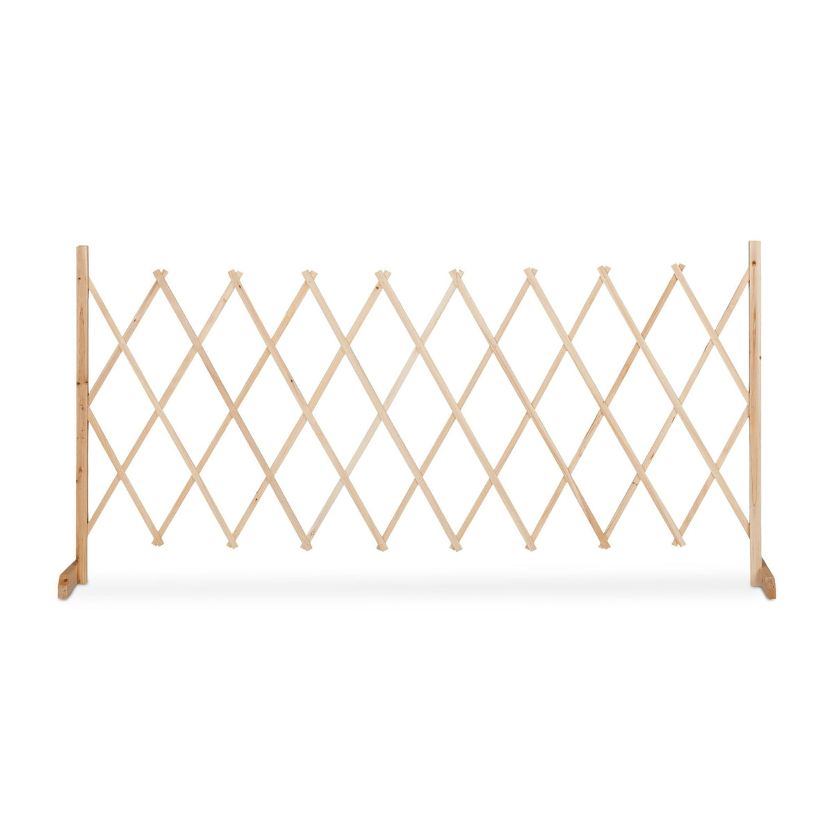 Retractable wooden trellis