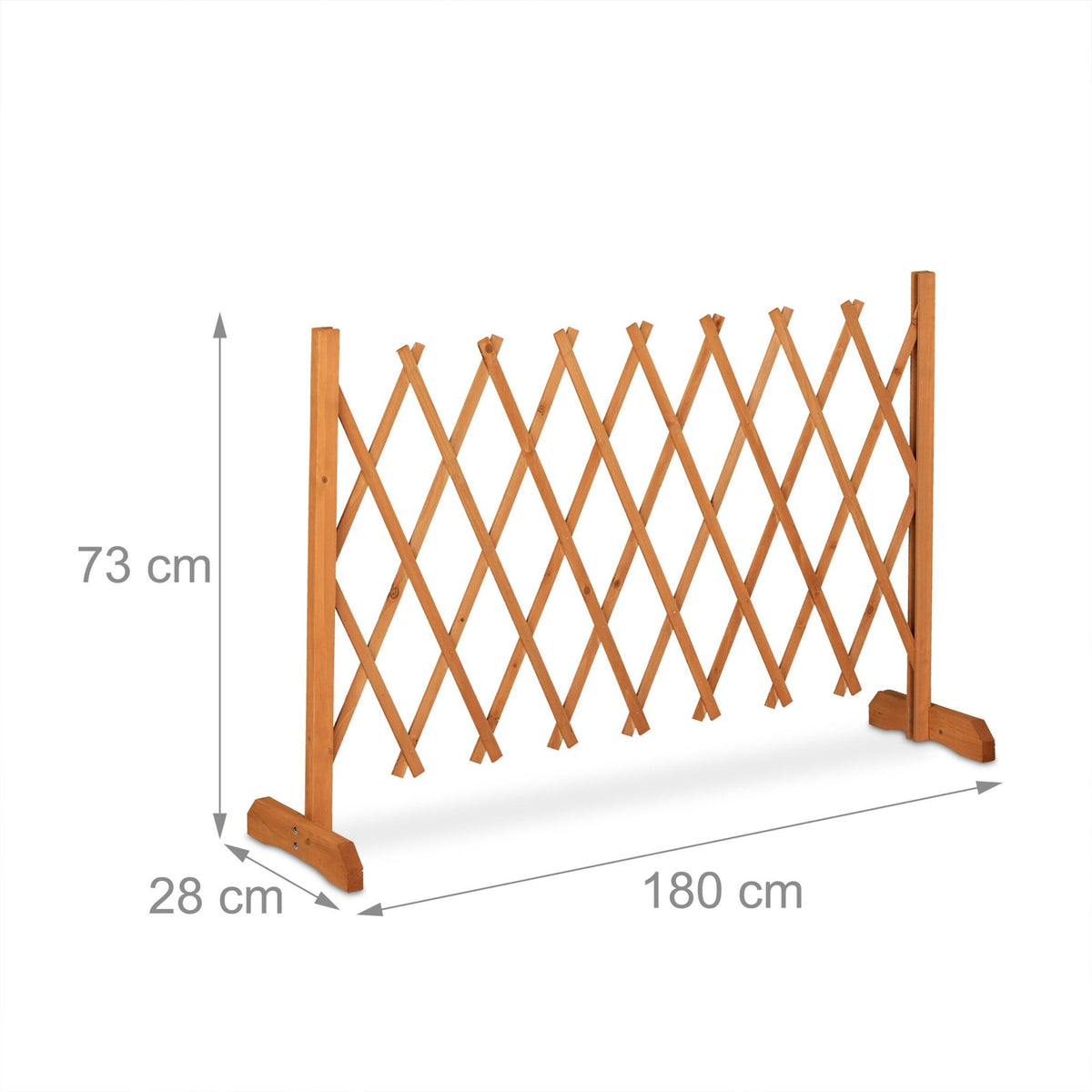 Retractable wooden trellis