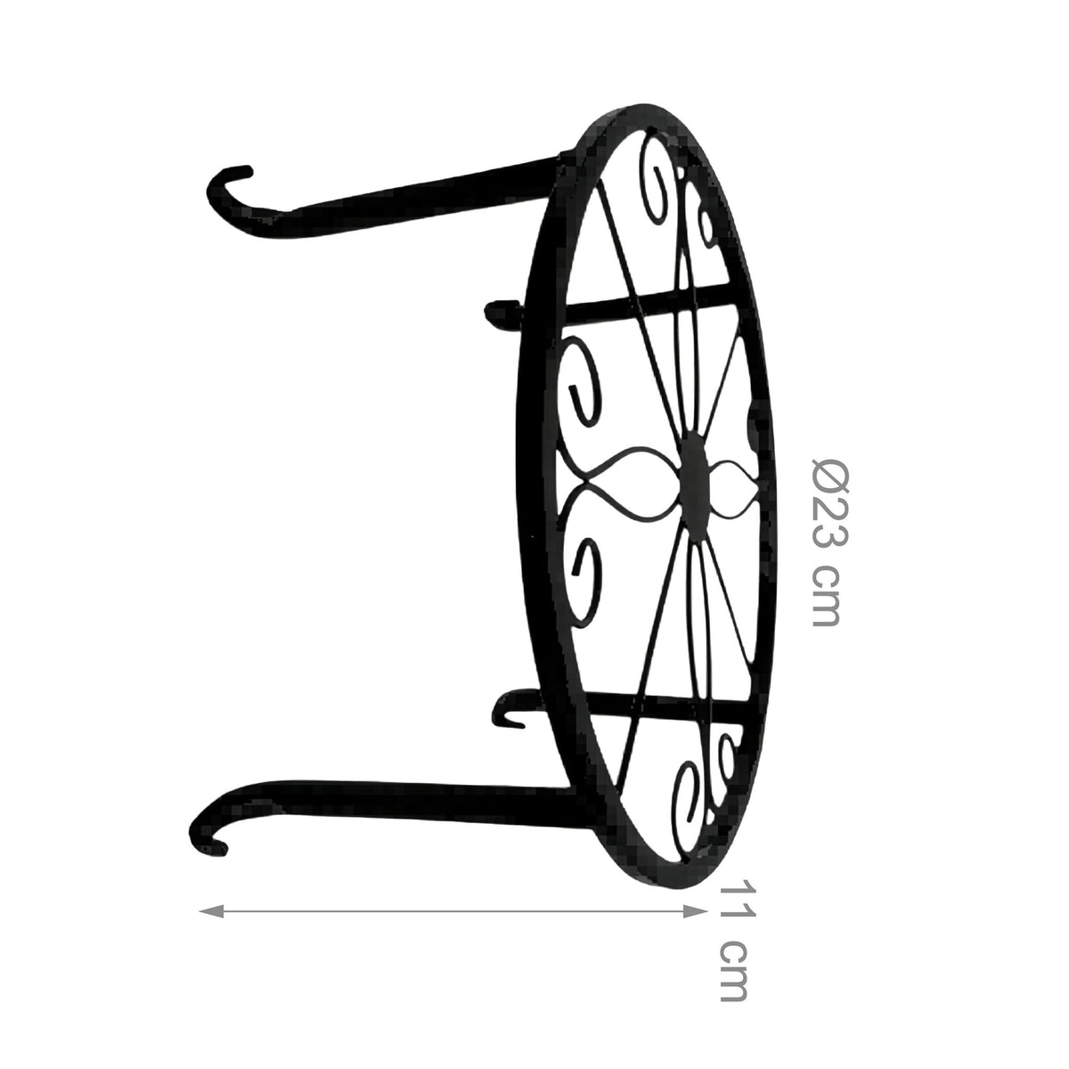 Retro Iron Plant Stands, Set of 2, Indoor/Outdoor