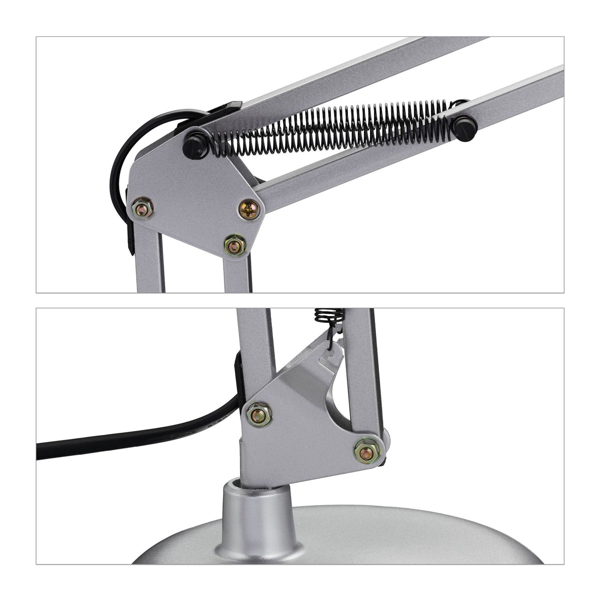 Retro desk lamp silver