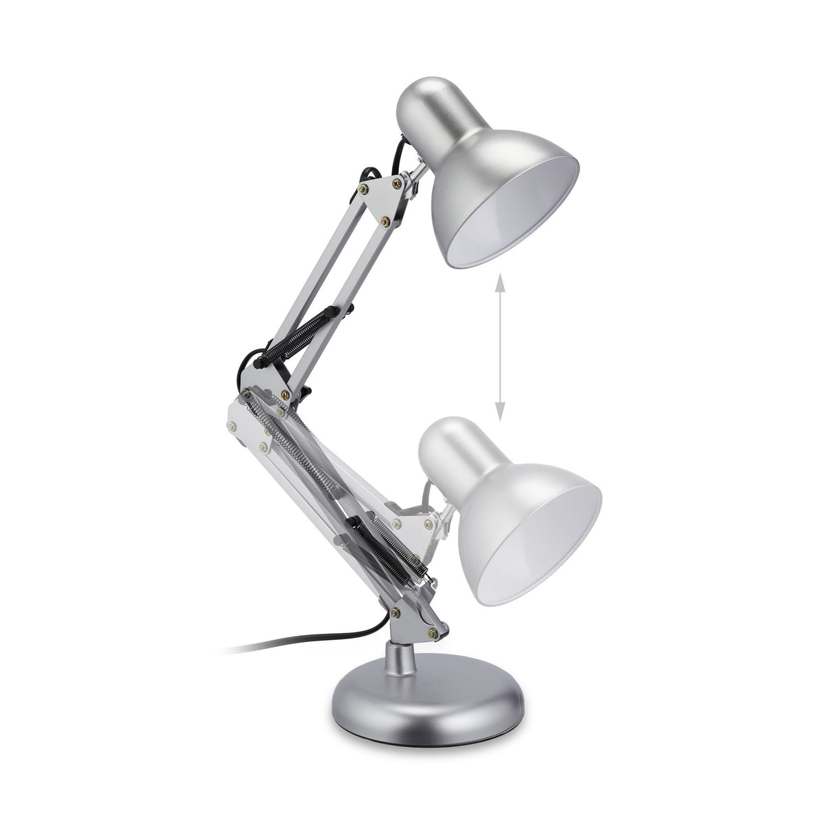 Retro desk lamp silver