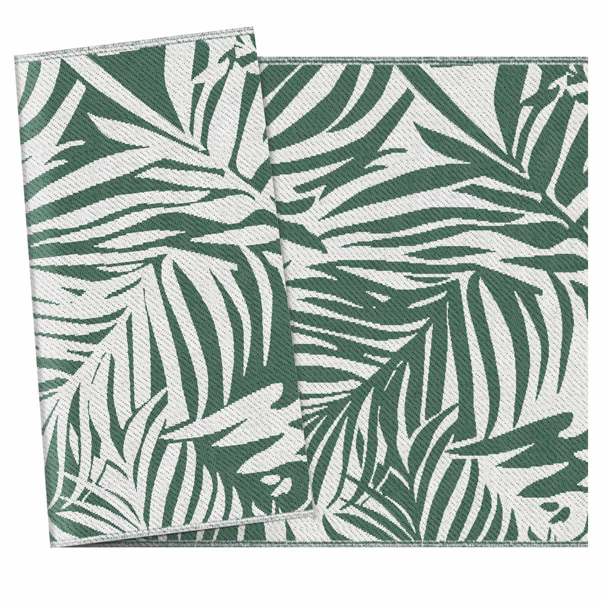 Reversible Outdoor Rug, Waterproof, 152x243 cm, Green