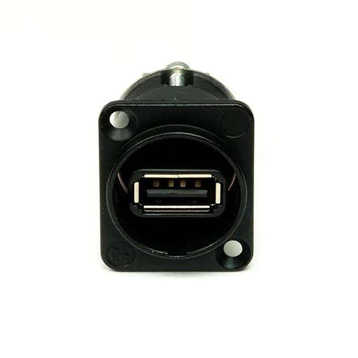 Reversible USB 2.0 gender changer (type A and B), black D housing
