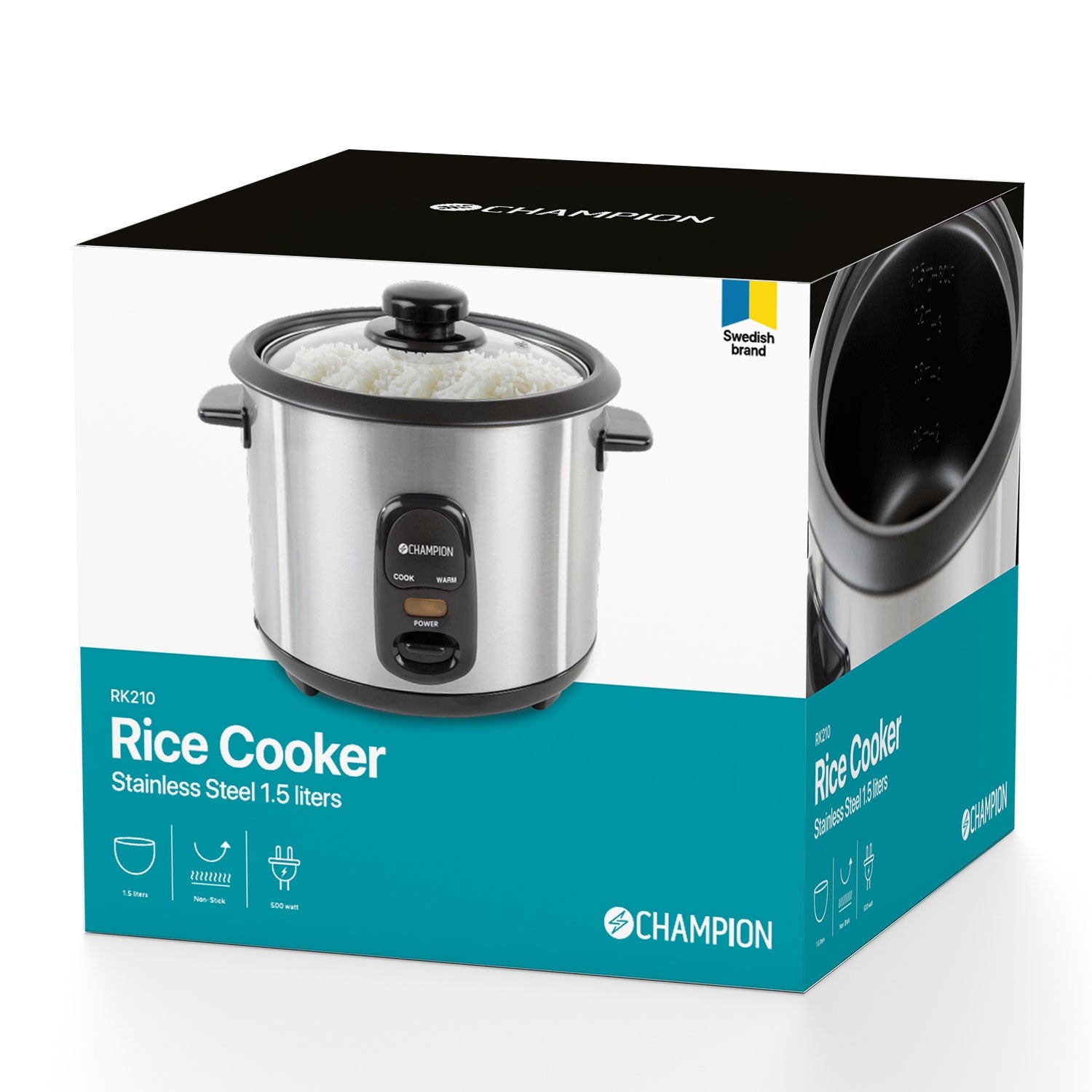 Rice cooker 1.5L 500W RK210 Black