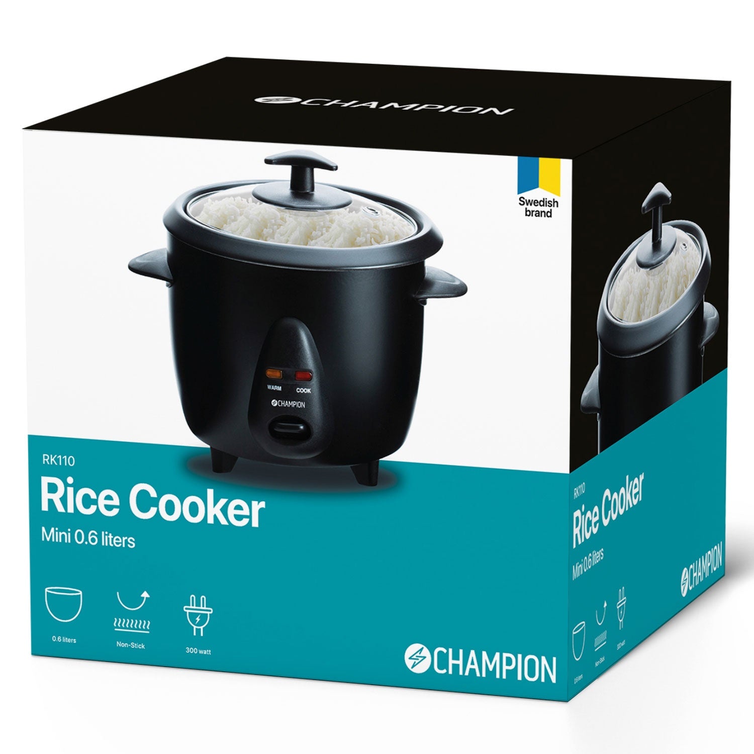 Rice cooker Mini 0.6L 300W RK110 Black