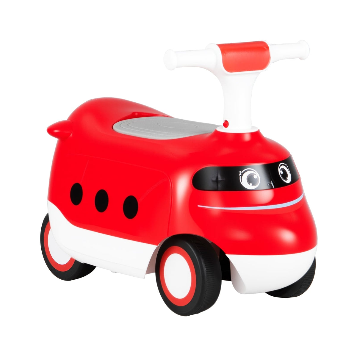 Ride-On Car for Toddlers with Horn & Storage, Red