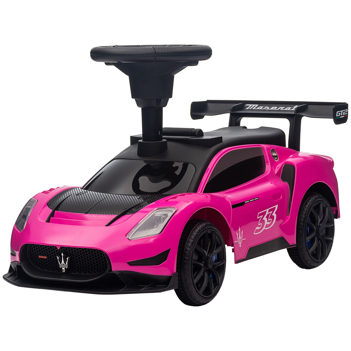 Ride-on car, Bobby car with storage space, horn and music, ride-on vehicle for 1.5-5 years children pink 65 x 29 x 37 cm