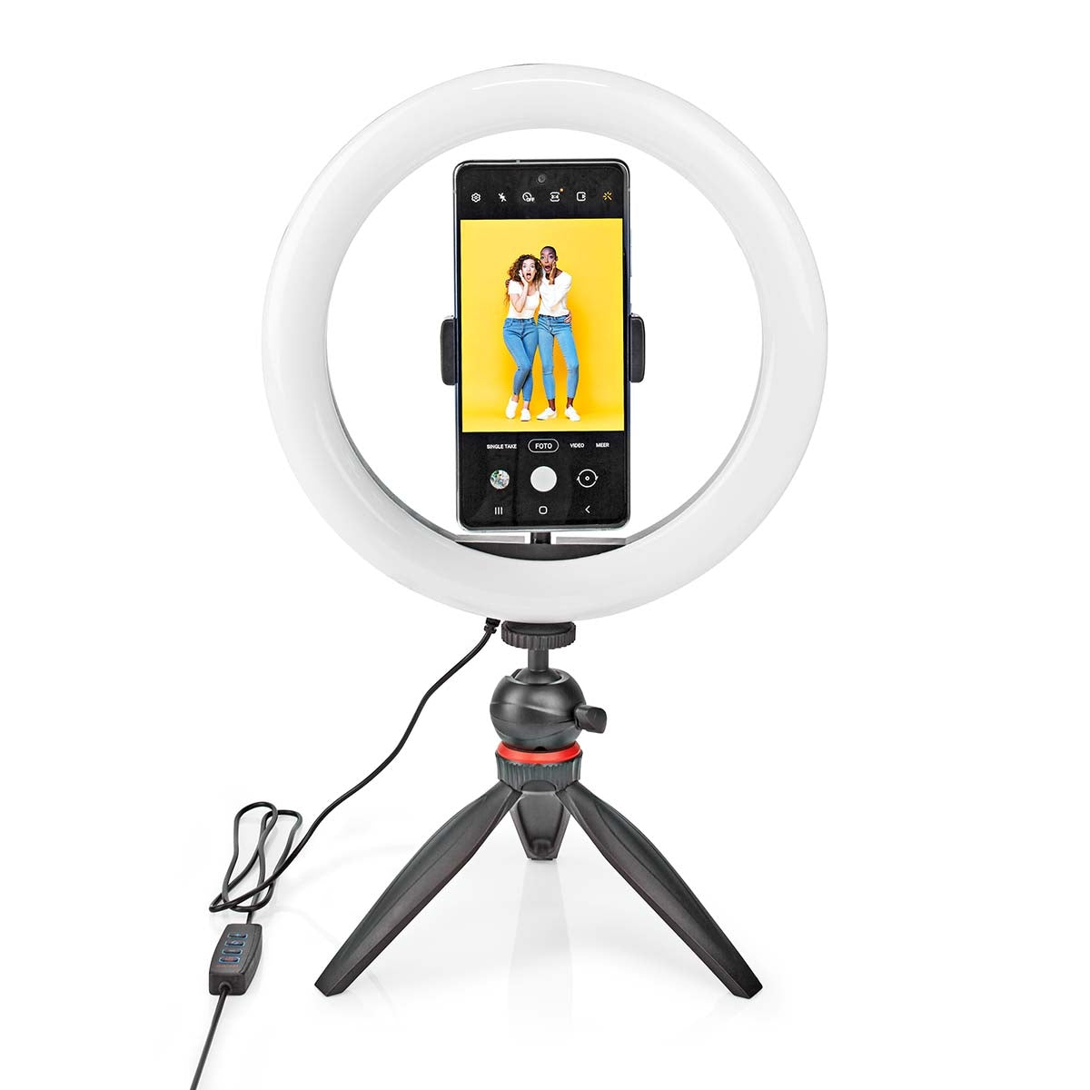 Ring light | 10 inch| 120 LEDs | 2700 - 6700 K| Tripod | Black