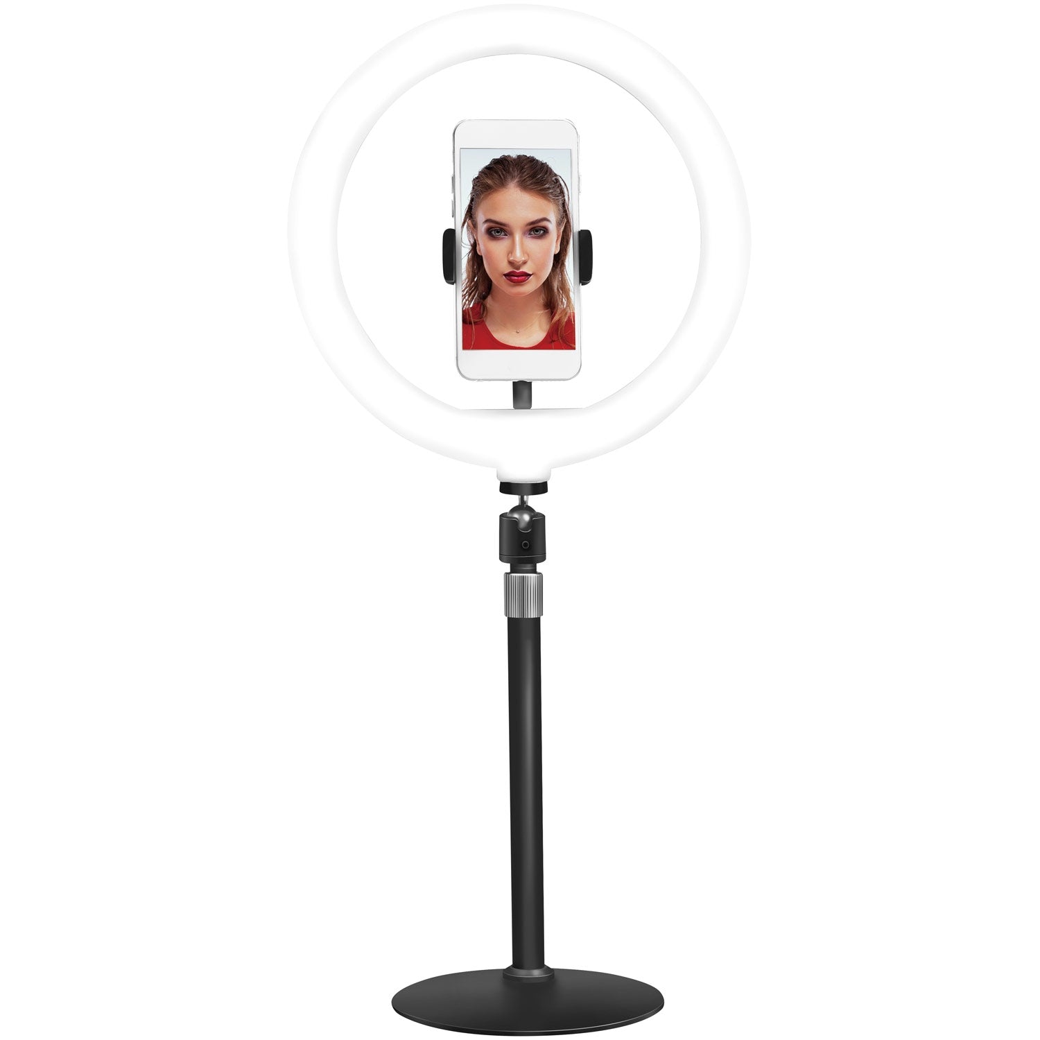 Ring light for smartphone Ø25cm with table stand