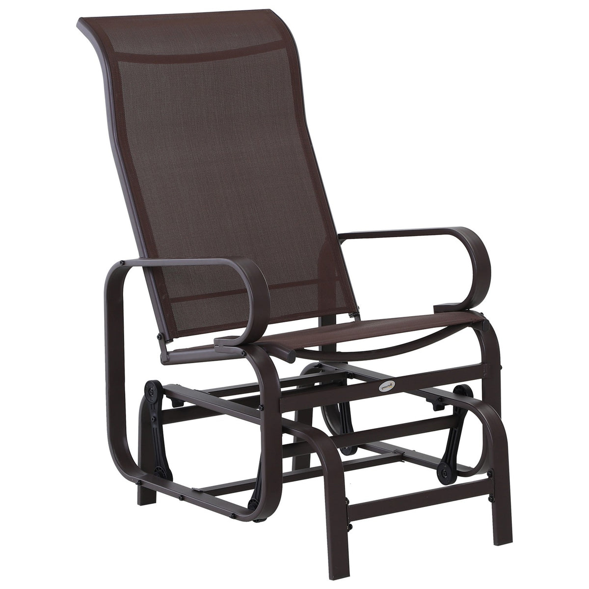 Rocking Chair Garden Garden Chair Relax Chair Garden Swing Garden Metal Rocking Chair For Garden Patio Balcony Textline 60 X 75 X 104 Cm
