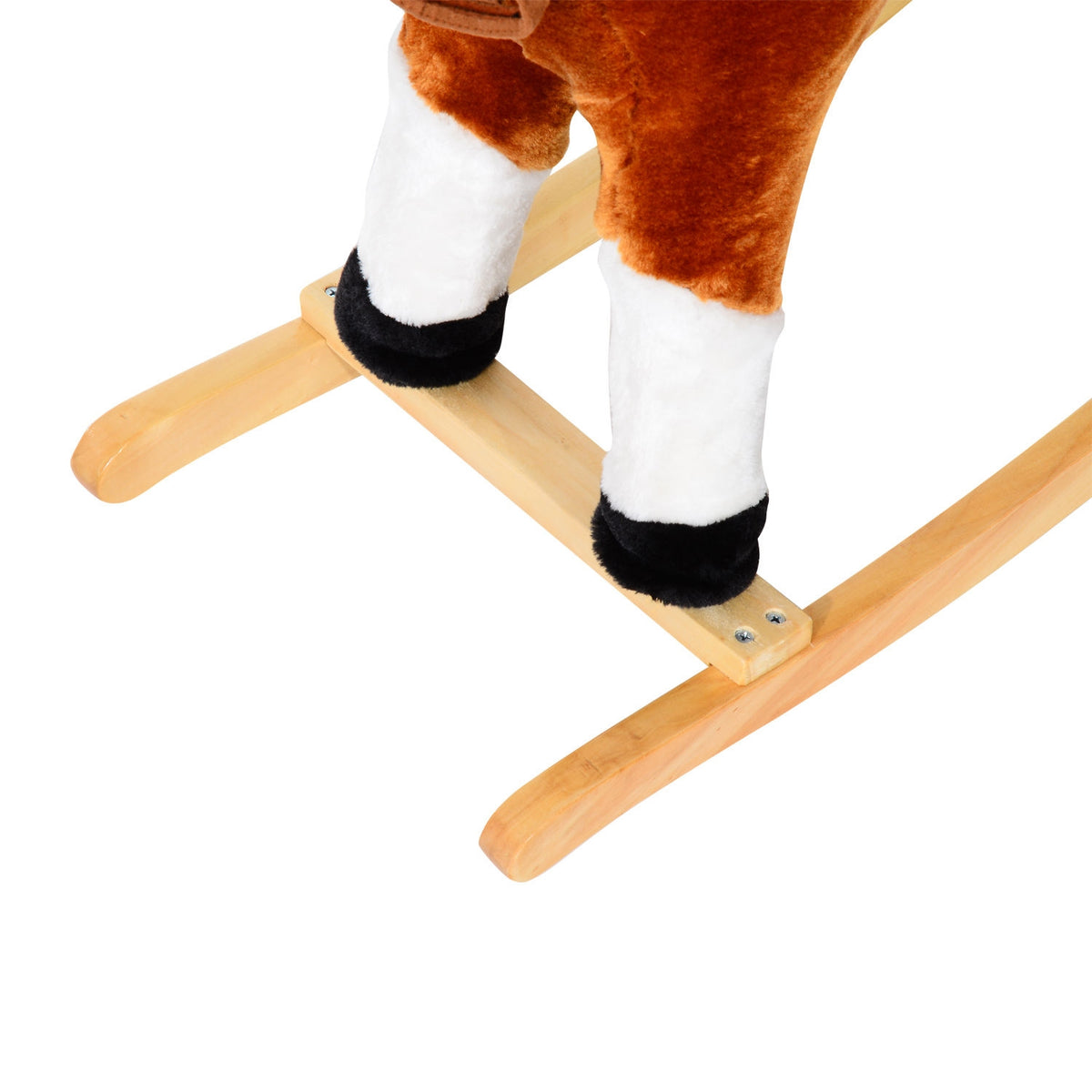 Rocking Horse from 3 Years Rocking Animal Toy Neighing Brown 74x28x65cm for Children