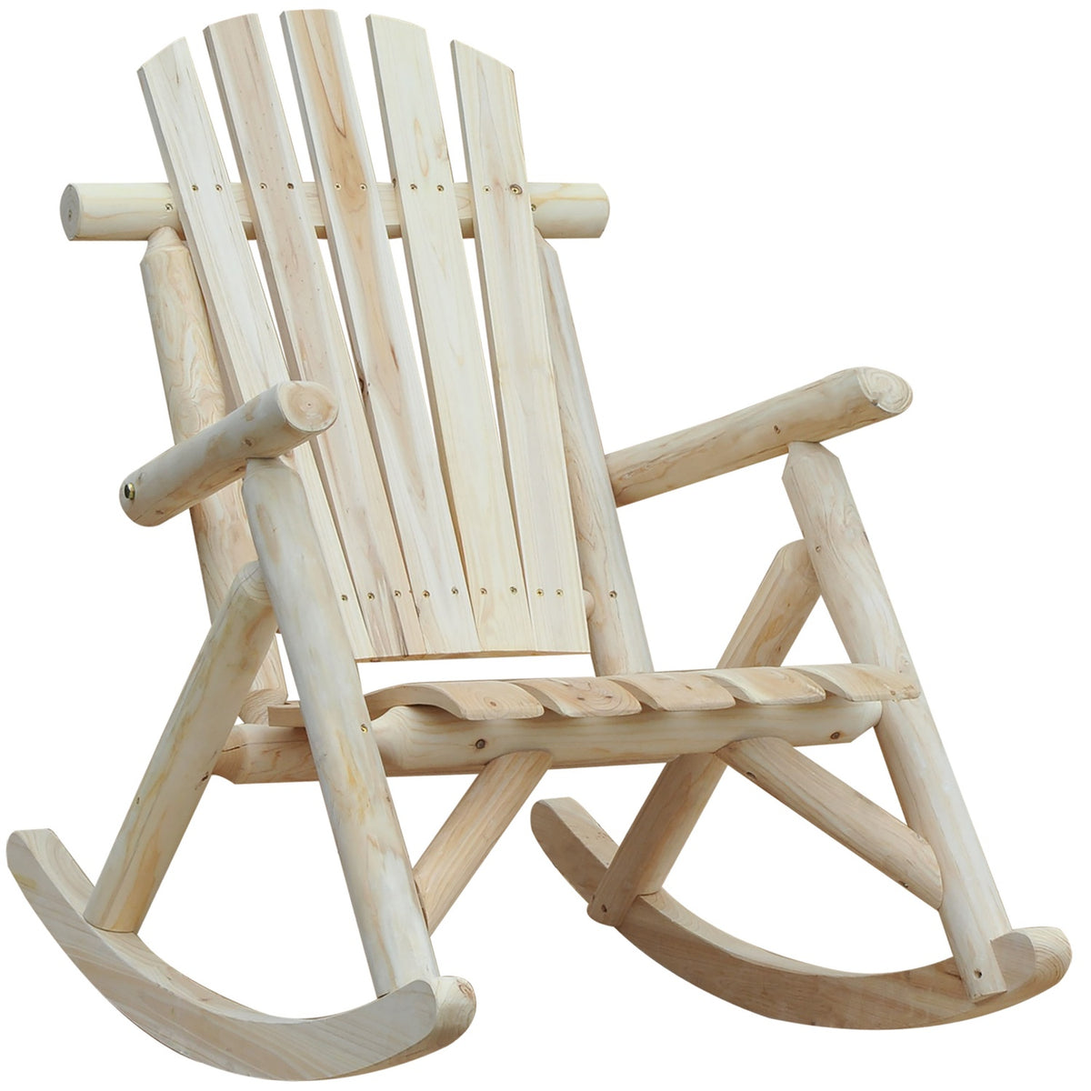 Rocking chair swing chair swing garden chair relaxation chair natural fir wood