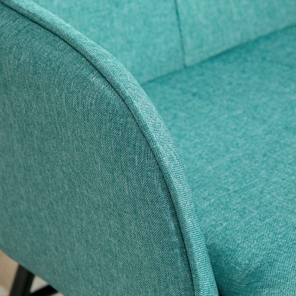 Rocking chair, up to 130 kg, swing chair with stool, armchair, nursing chair with linen look, rocking chair for bedroom