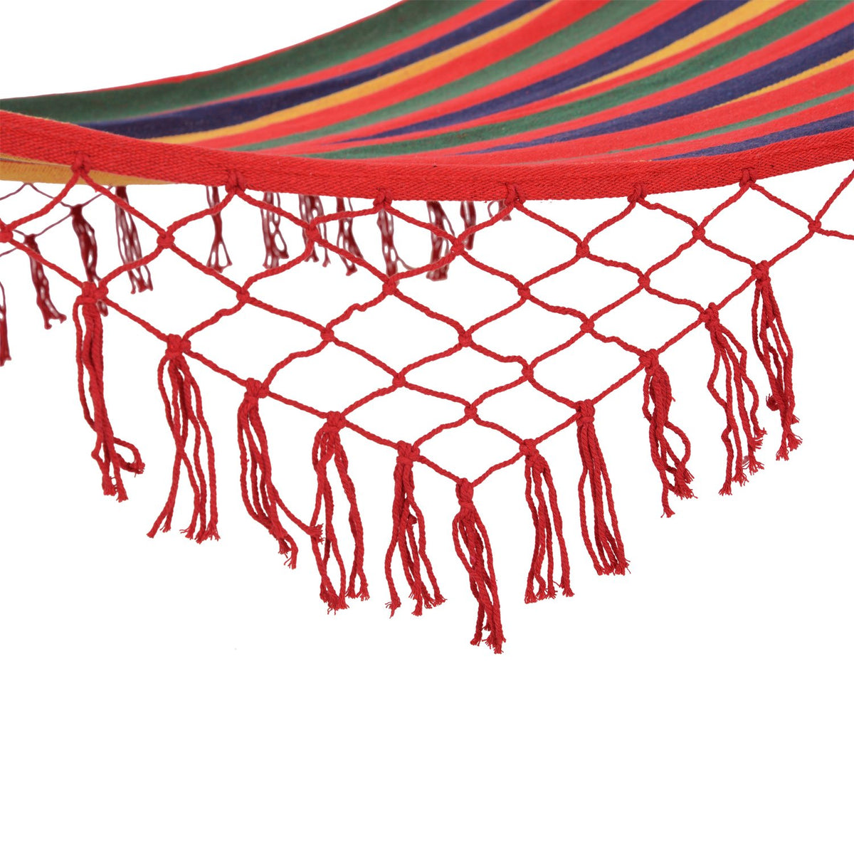 Rod Hammock Weatherproof Uv-Resistant Cotton Polyester Colorful 2X1M Up To 150Kg