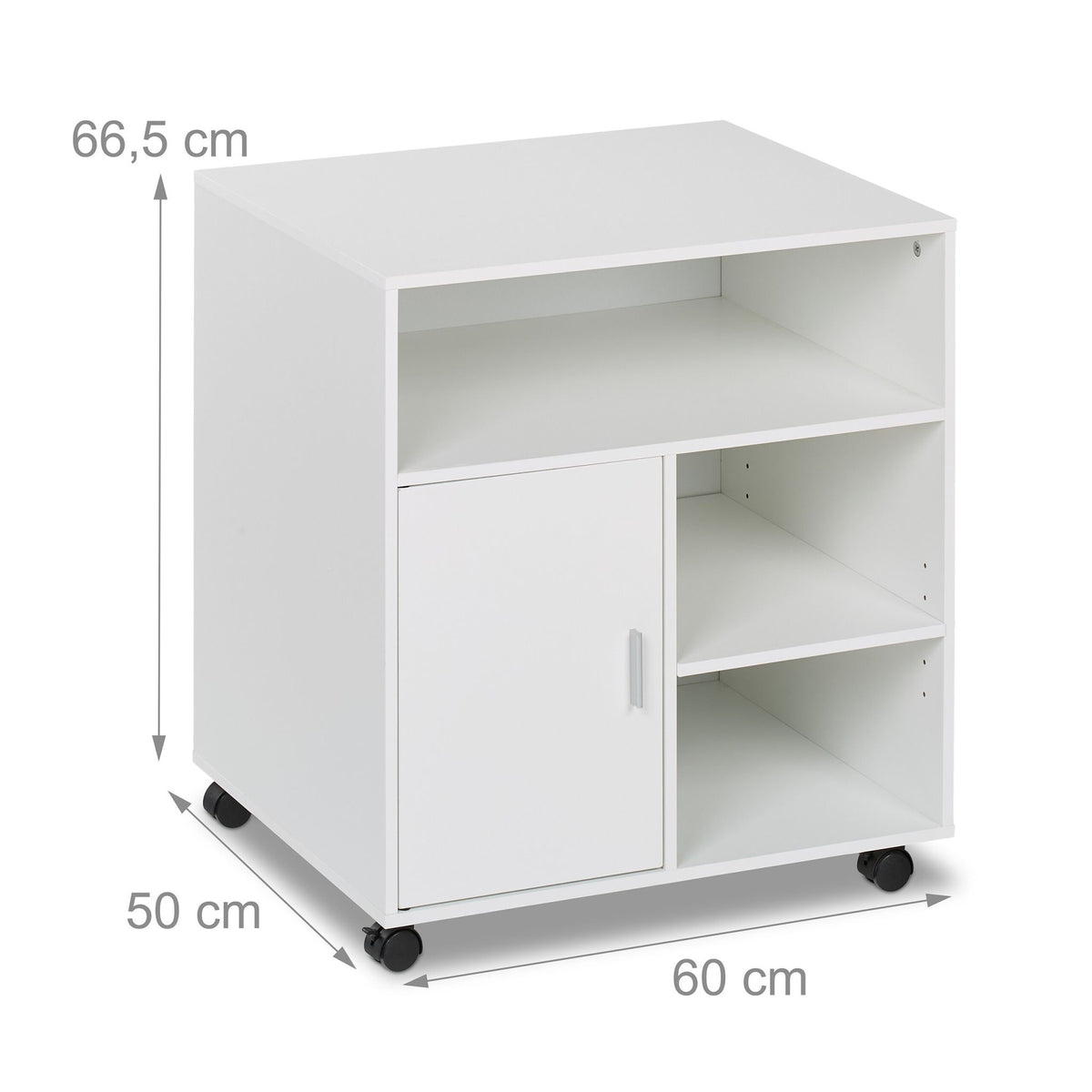 Roll container with 5 compartments