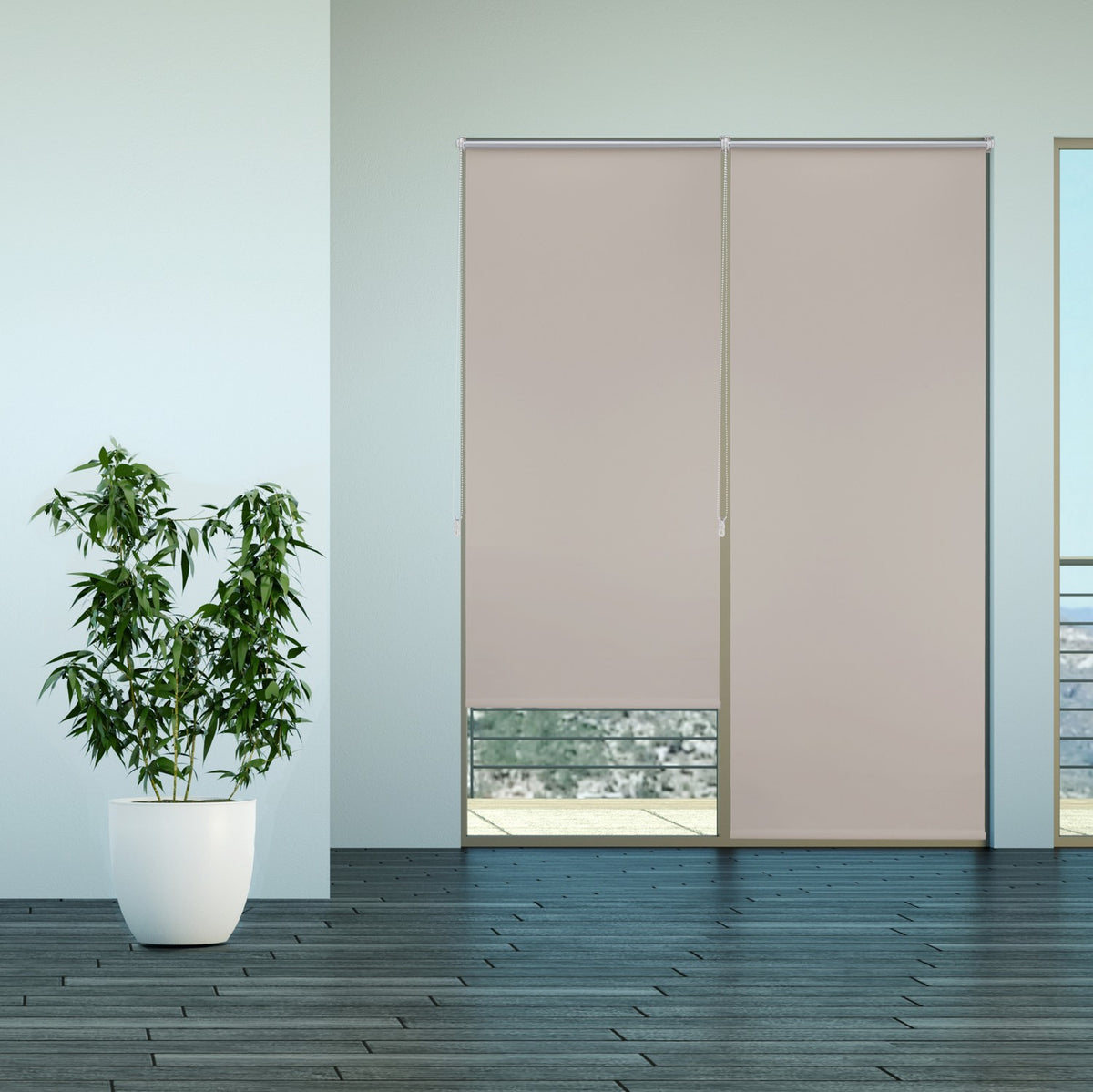 Roller blinds brown
