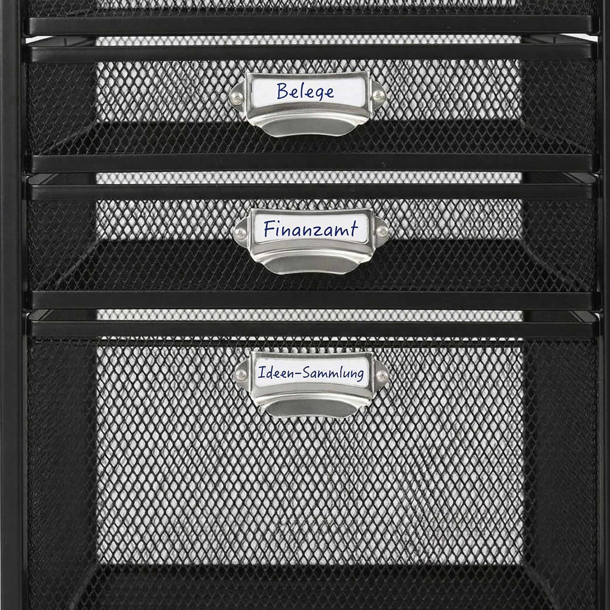 Rolling File Cabinet, 5-Drawer Mesh Under-Desk