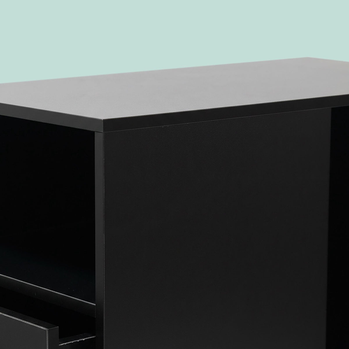 Rolling Filing Cabinet with 2 Drawers and 3 Shelves