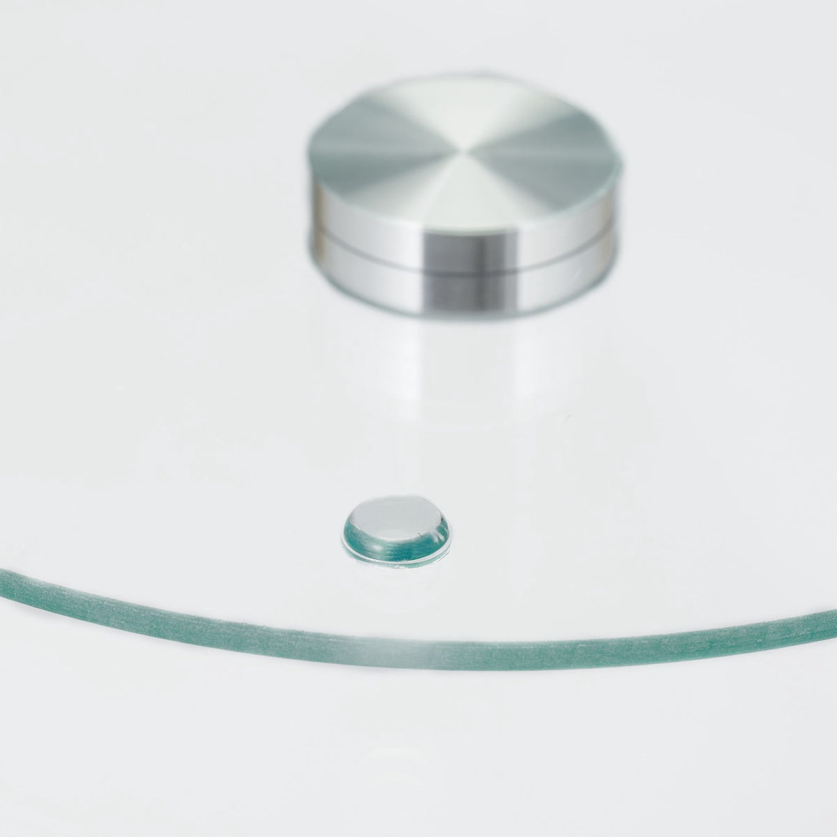 Rotatable glass serving plate
