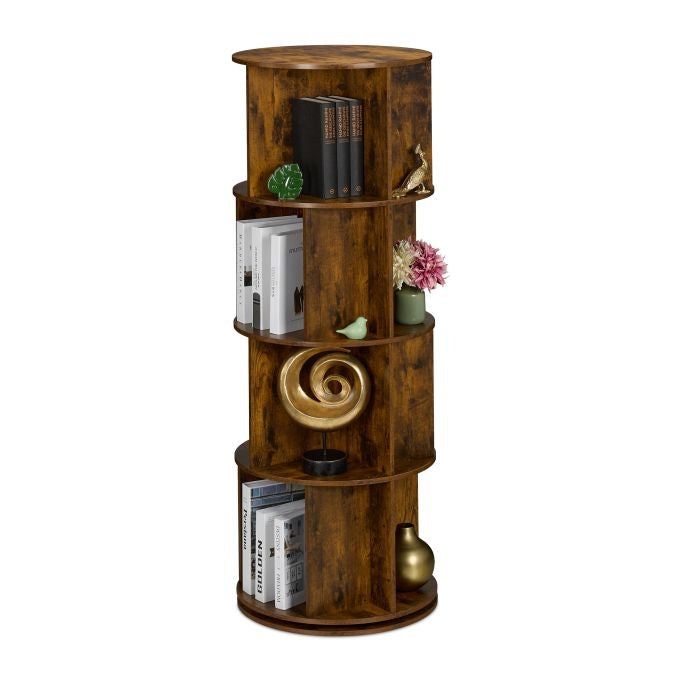 Rotating book tower
