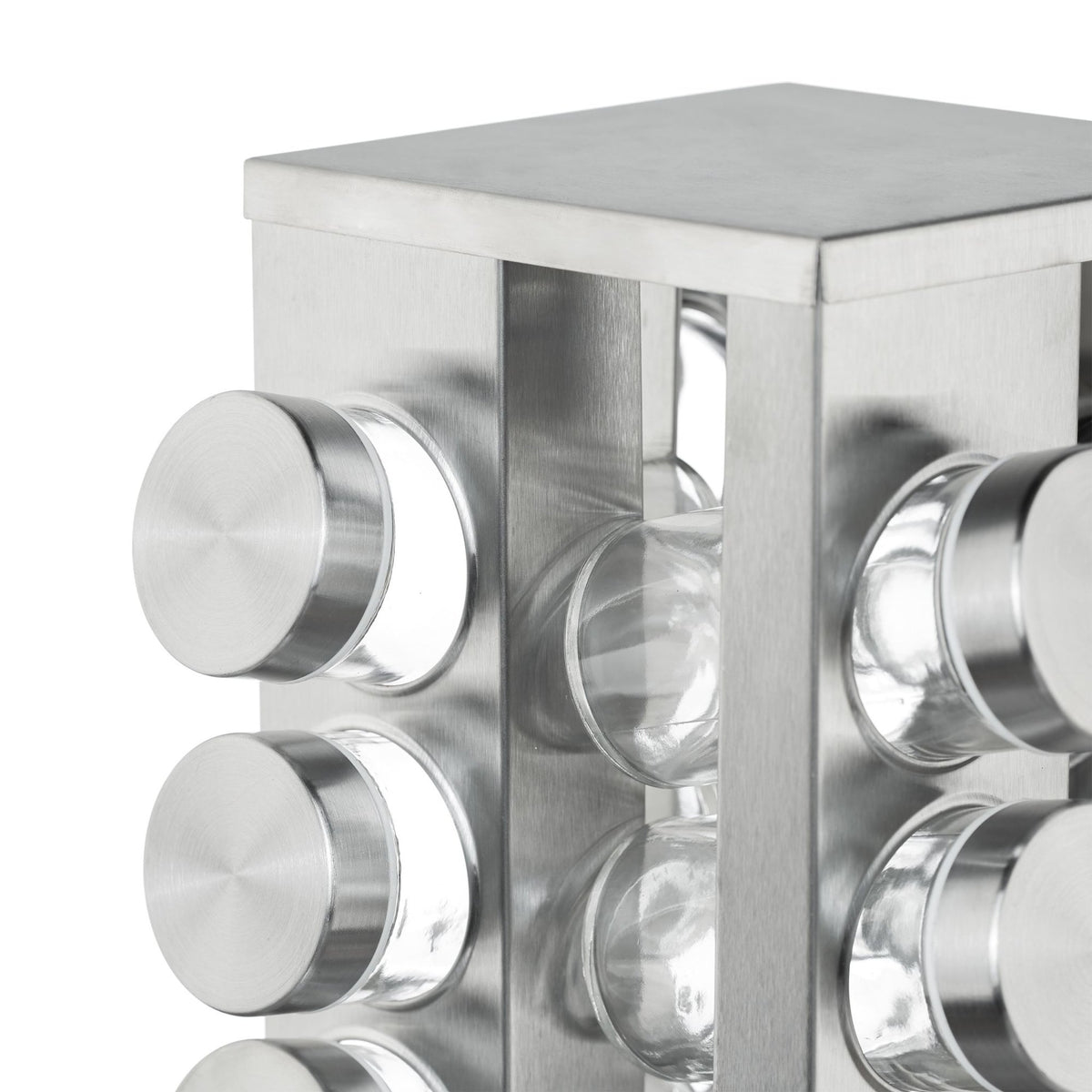 Rotating spice rack with 20 spice jars