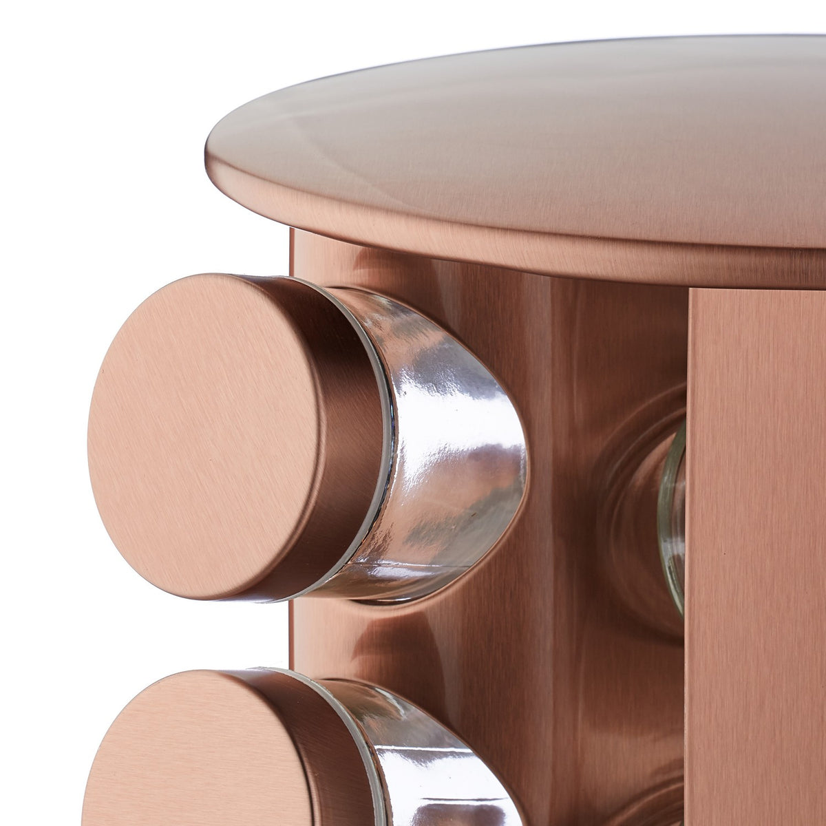 Rotating spice rack with 20 spice jars