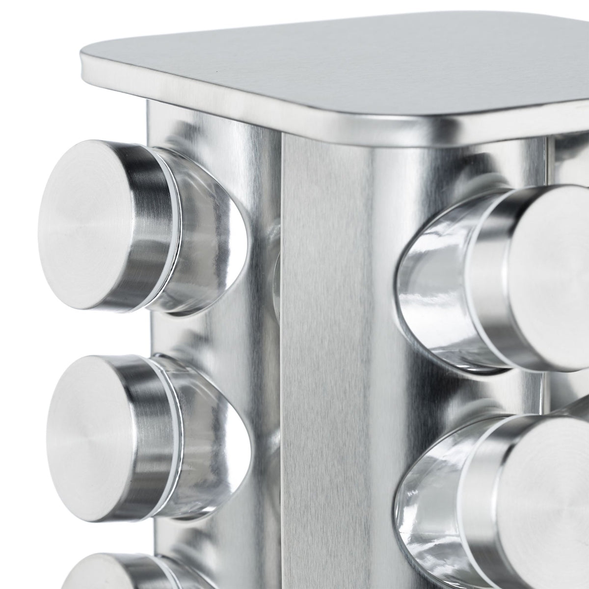 Rotating spice rack with 20 spice jars