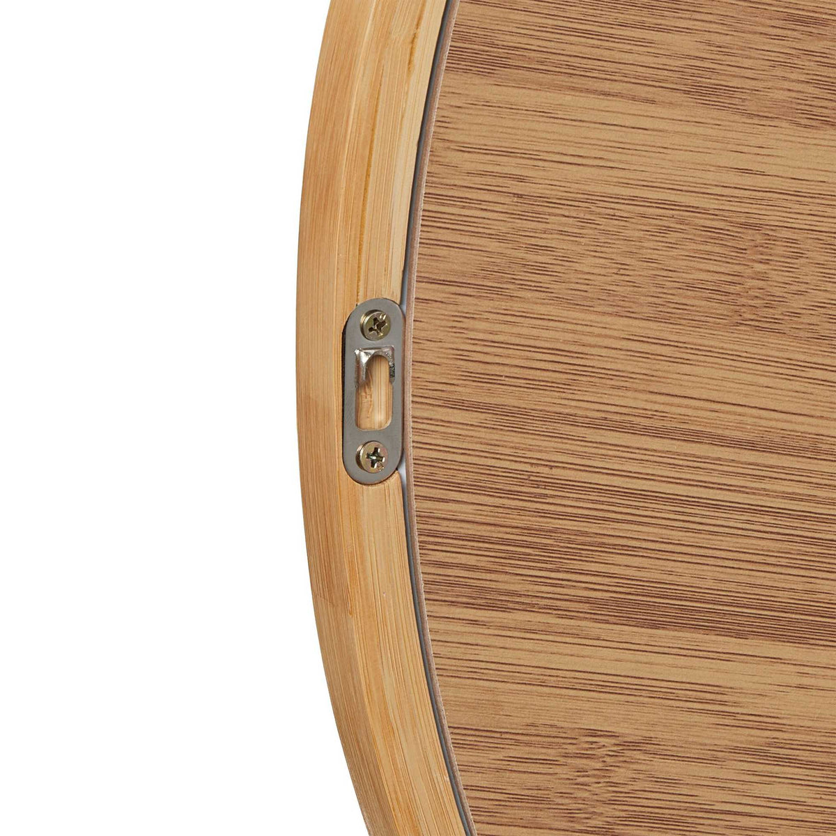Round Bamboo Wall Mirror 61 cm