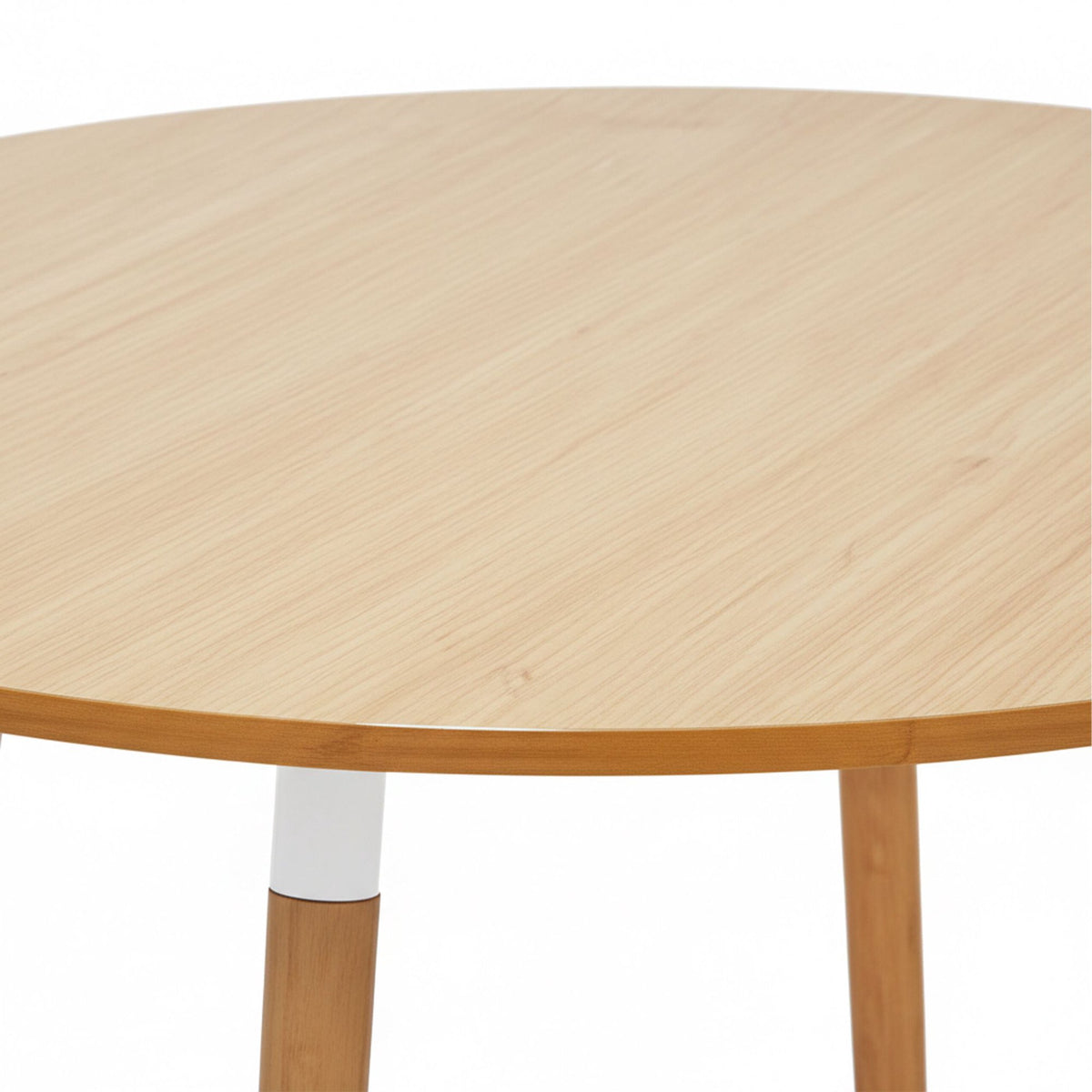 Round Dining Table with Bamboo Legs – Seats 4