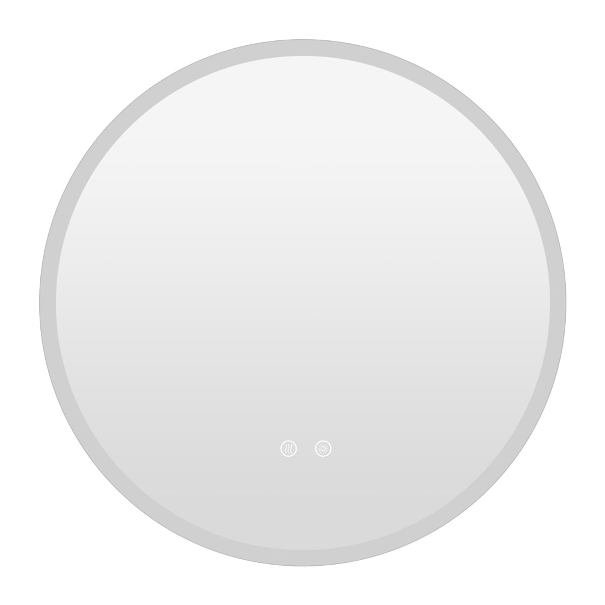 Round LED Bathroom Mirror, 3 Light Colors, Anti-Fog, Ø60 cm