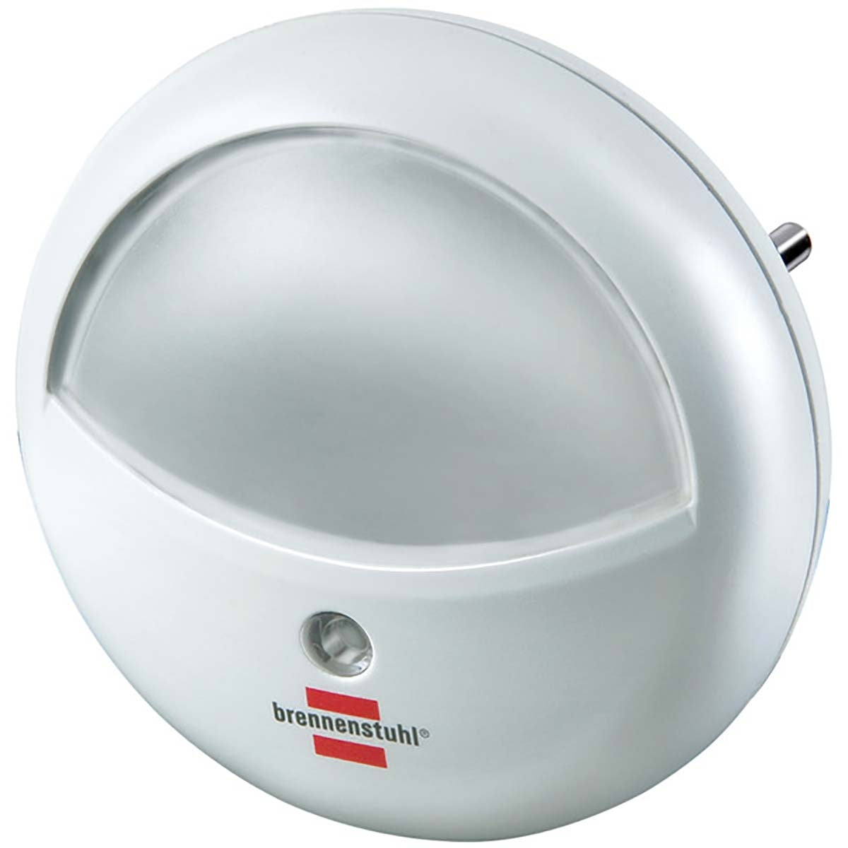 Round LED orientation light / night light with dimmer sensor for the outlet (soft and discreet light, with 2 LEDs) white