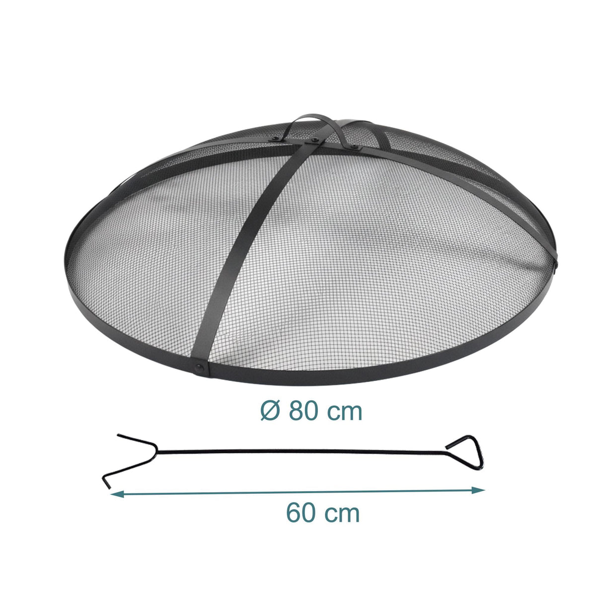 Round Metal Mesh Spark Guard for Fire Pits