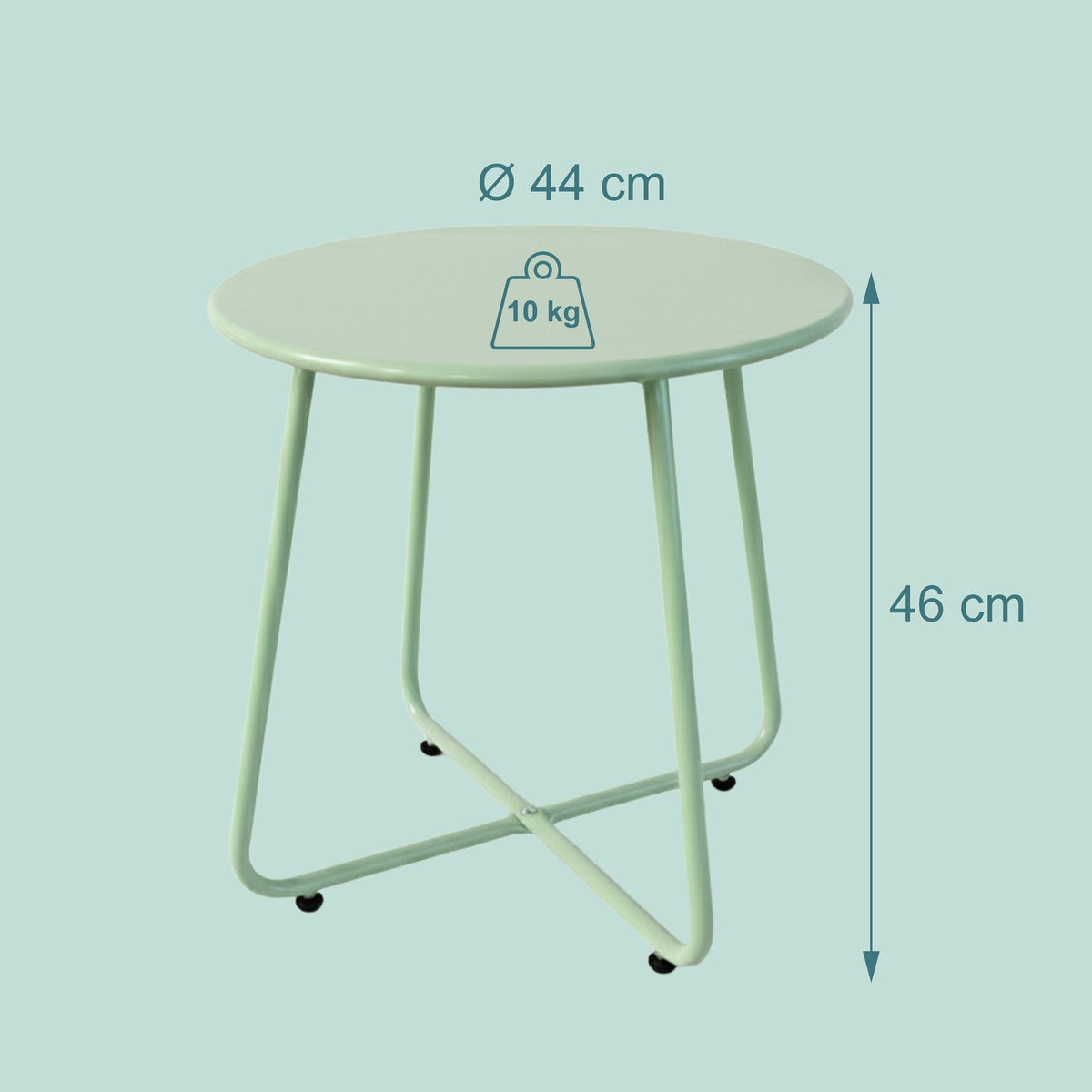 Round Metal Table – Indoor/Outdoor Use