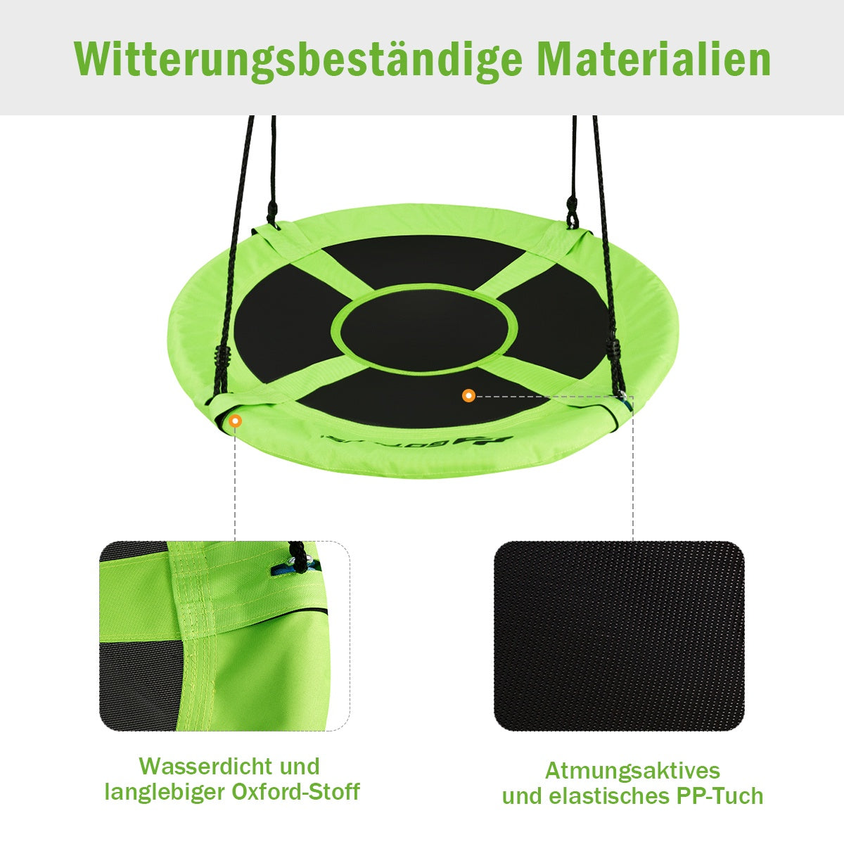 Round Nest Swing for Kids, 100 cm, 150 kg