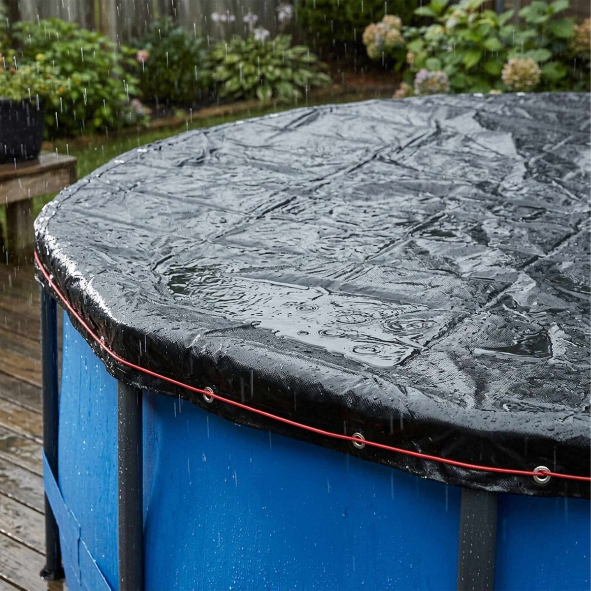 Round Pool Cover, UV-Resistant, 460–500 cm