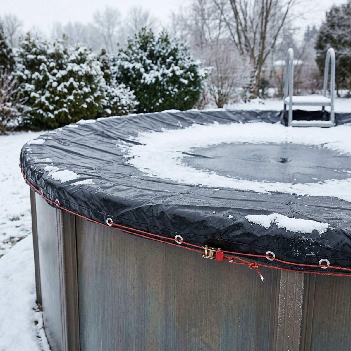 Round Pool Cover, UV-Resistant, 550–600 cm