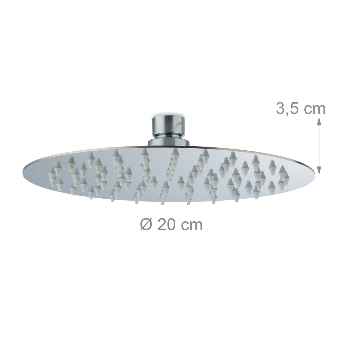 Round Rainfall Shower Head