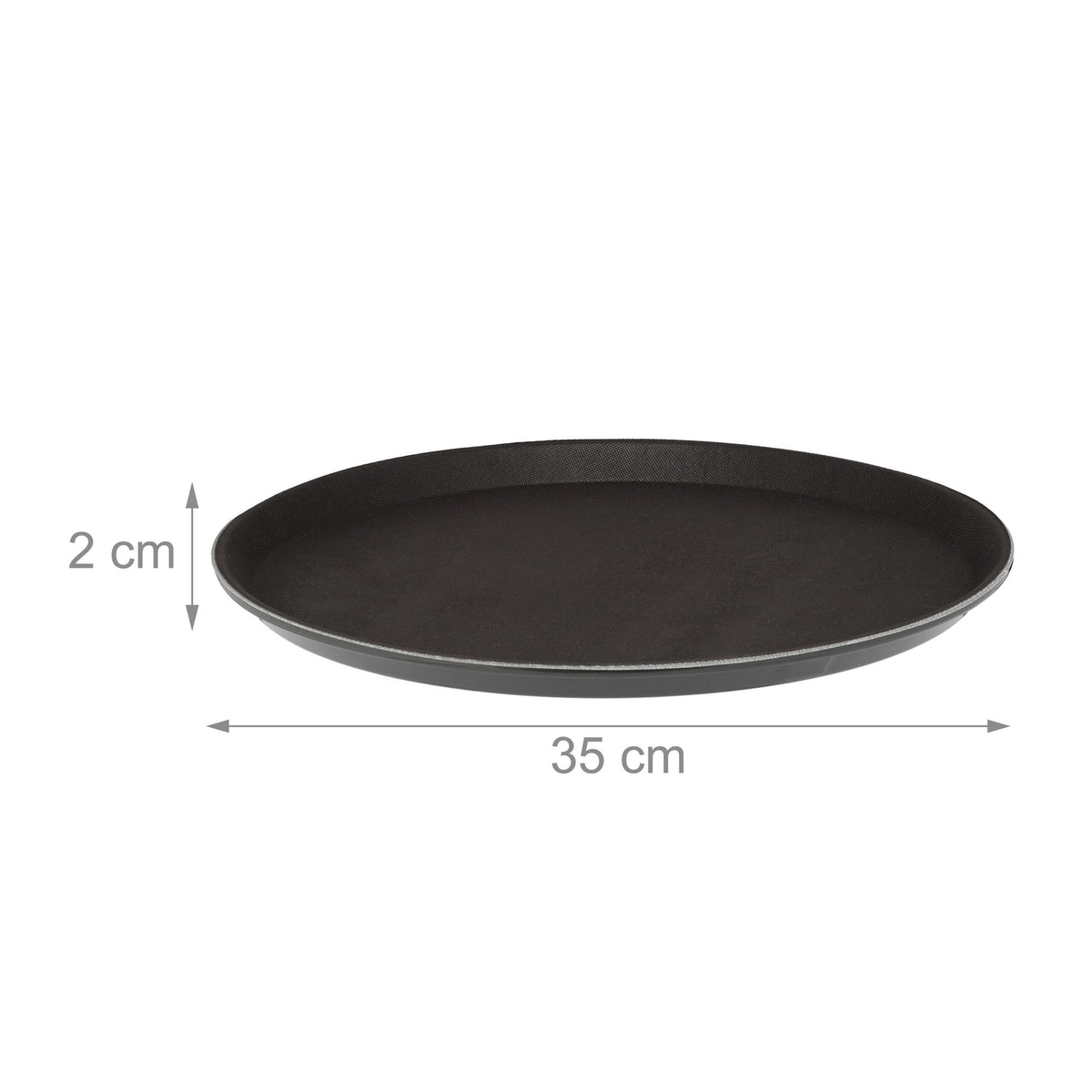 Round Serving Trays Set, 3 Pieces, 35cm Diameter